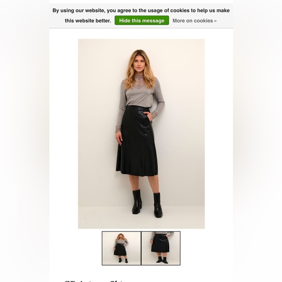 Leatherette A skirt from Crème 🇪🇺 - Picture 1 of 6